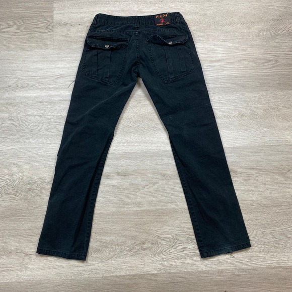 Kosmo Lupo K&M Rock Punk Zipper Y2K Jeans Men's 30x31 - Picture 3 of 11